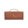 Specialized In Niche Woven One-Shoulder Baguette Bags, Fashionable Portable And Horizontal Clutch Bags, Versatile Women'S Oblique Span Bags