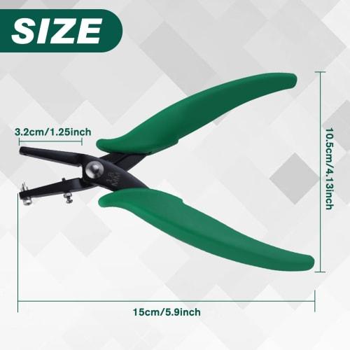 INJOYTEC Small 1.8mm Hole Punch, Single Hole with Spare Pin, Jewelry Tool, Handmade, Hole Punching Tool, Professional, Hobby, Accessories, Crafts, Rou