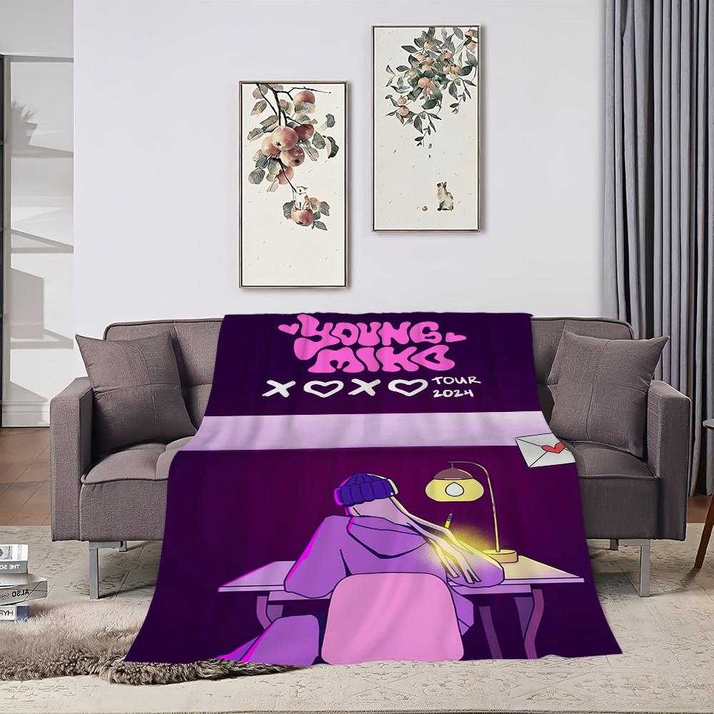 Singer Young Miko Atts Blanket Skin friendly comfort warm soft plush blanket suitable sofa living room office bedroom
