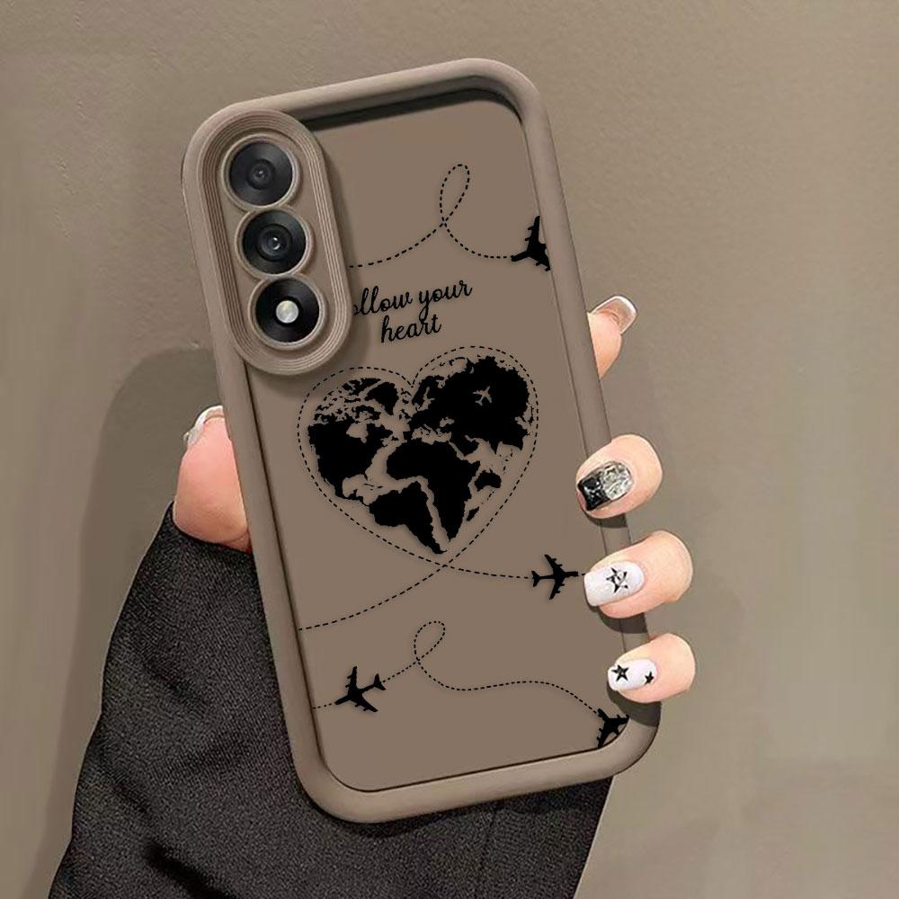 Planes World Map Travel Phone Case For Samsung Galaxy S26 S25 S24 S23 S22 S21 FE S20 ULTRA PLUS TPU Case Funda Shell Capa Cover