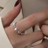 Anello Minimalista da Donna in Argento Sterling 925, Inossidabile, Anello Aperto di Alta Gamma per Dito Indice di Coppia