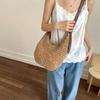 New fashion beach vacation hand-woven simple women's tote bag shoulder messenger bag women