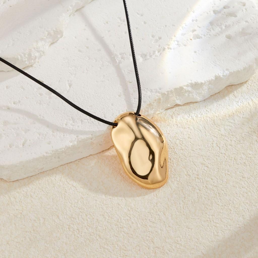 Stylish Highquality Long Sweater Necklace With Geometric Design In Trendy Gold Silver And