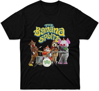 The Banana Splits Movie Mens T-Shirt Casual Cotton Unisex Black Tees