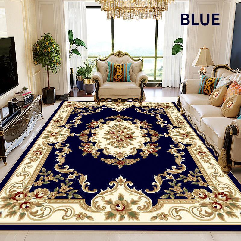 Classical Big Size Living Room Carpet 140x200 Red Luxury Home Decoration Bedroom Soft Area Rug European Room Decor Washable Mat