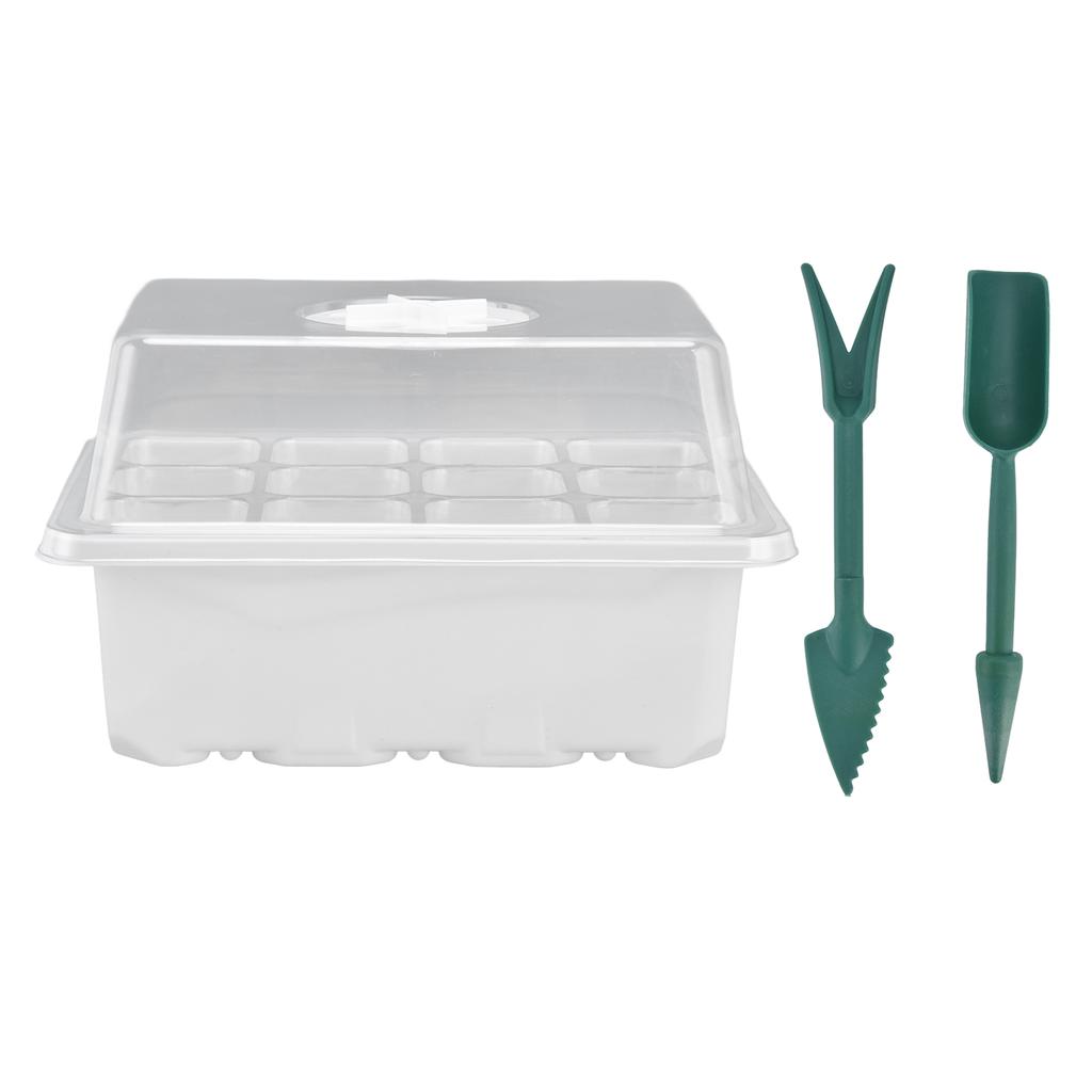 5pcs set Cells Seedling Trays with 12 Vent Holes Durable Seed Starter Box for Planting