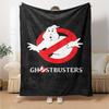 Ghostbusters Classic Ghost Logo Print Flannel Blanket Soft Warm Throw Blanket Movie Fan Sofa Bed Home Decor