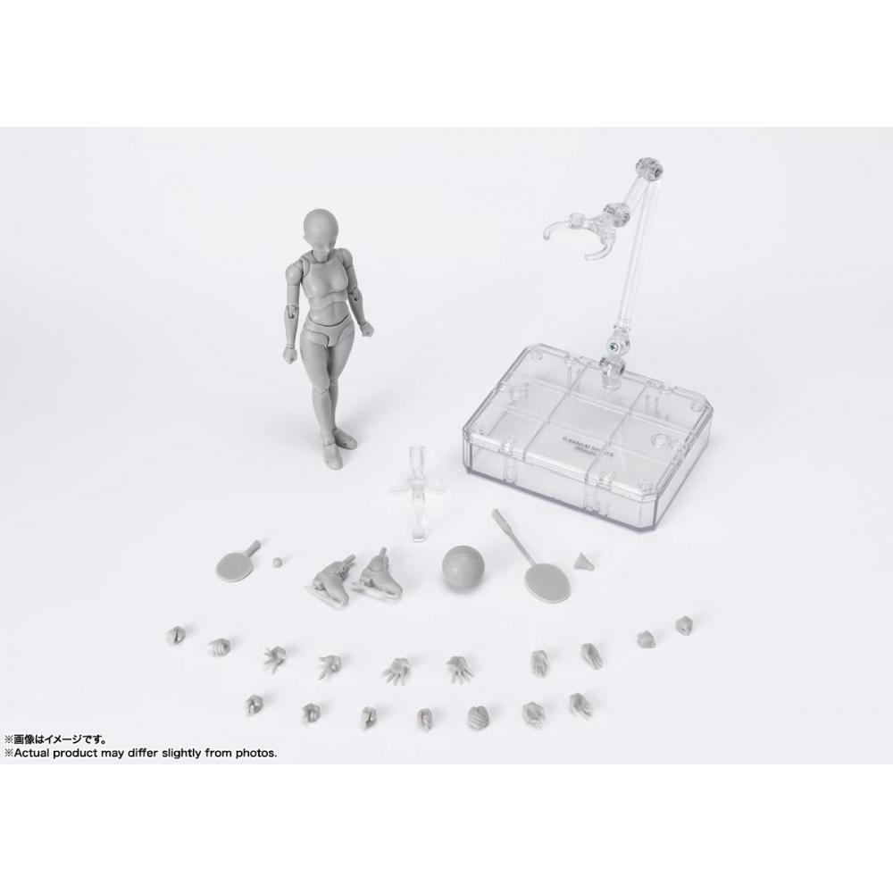 S.H.Figuarts Body-chan -Sports- Edition DX SET (Gray Color Ver.) Approx. 135mm PVC&ABS Painted Movable Figure