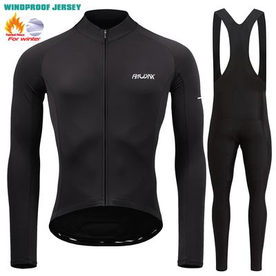 2026 Raudax Winter Mountain Bike Jersey Ropa De Hombre Long Sleeve Cycling Clothing Thermal Fleece Keep Warm Road Bike Sportswear
