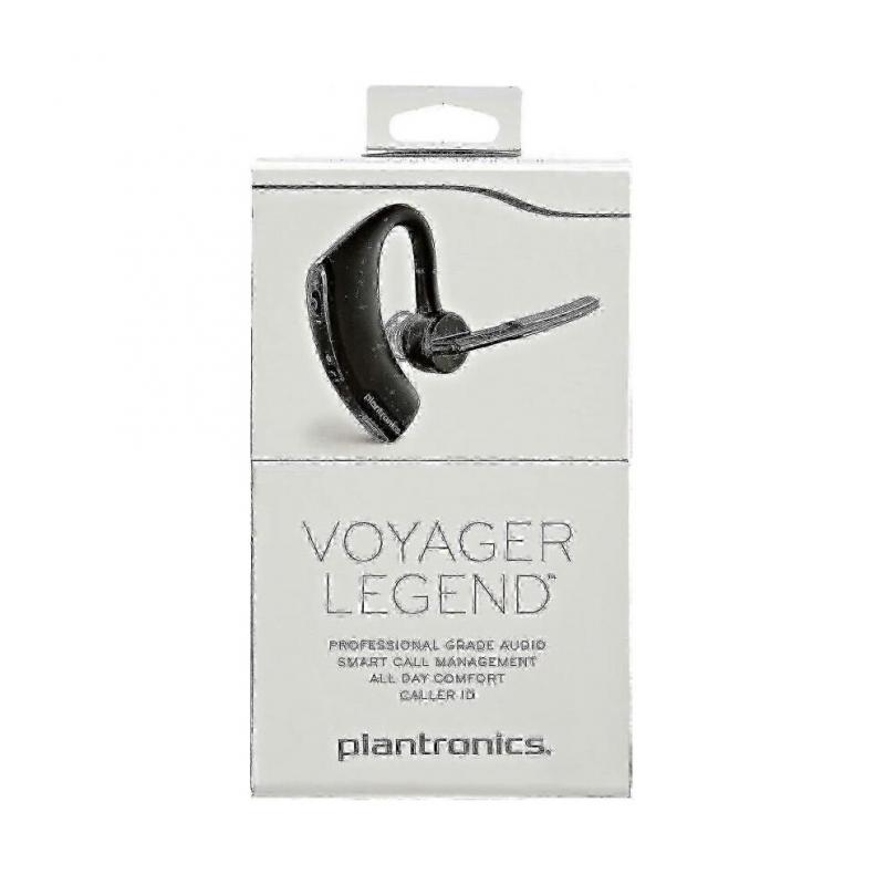 Plantronics - Voyager Legend - Bluetooth Single-Ear (Monaural) Headset - Connect To Your PC, Mac, Tablet And/or Cell Phone - Noise Canceling,Black Hwy