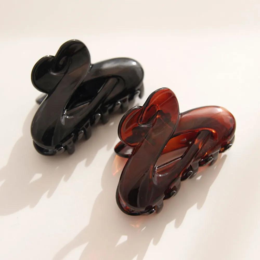 bydaisy Ba0453 Celluloid hair clip Matte brown