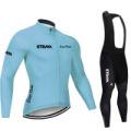 2026 Winter Fleece Warm Cycling Suit Set, Mountain Bike Cycling Suit Set Long Sleeve Men's Winter Cycling Pants Cycling Suit Fleece