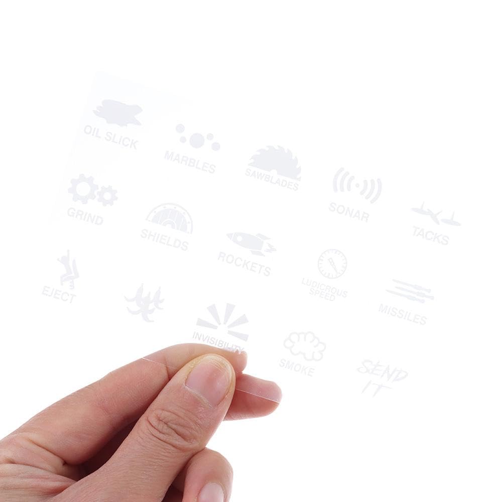 4PCS Car Sticker Decal, Car Switch Button Sticker 15 Patterns Novelty Stickers for Car