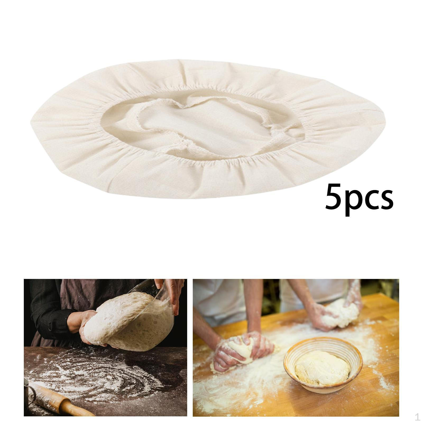 

5 хлопковых вкладышей для корзин для расстойки теста 9 inch Round