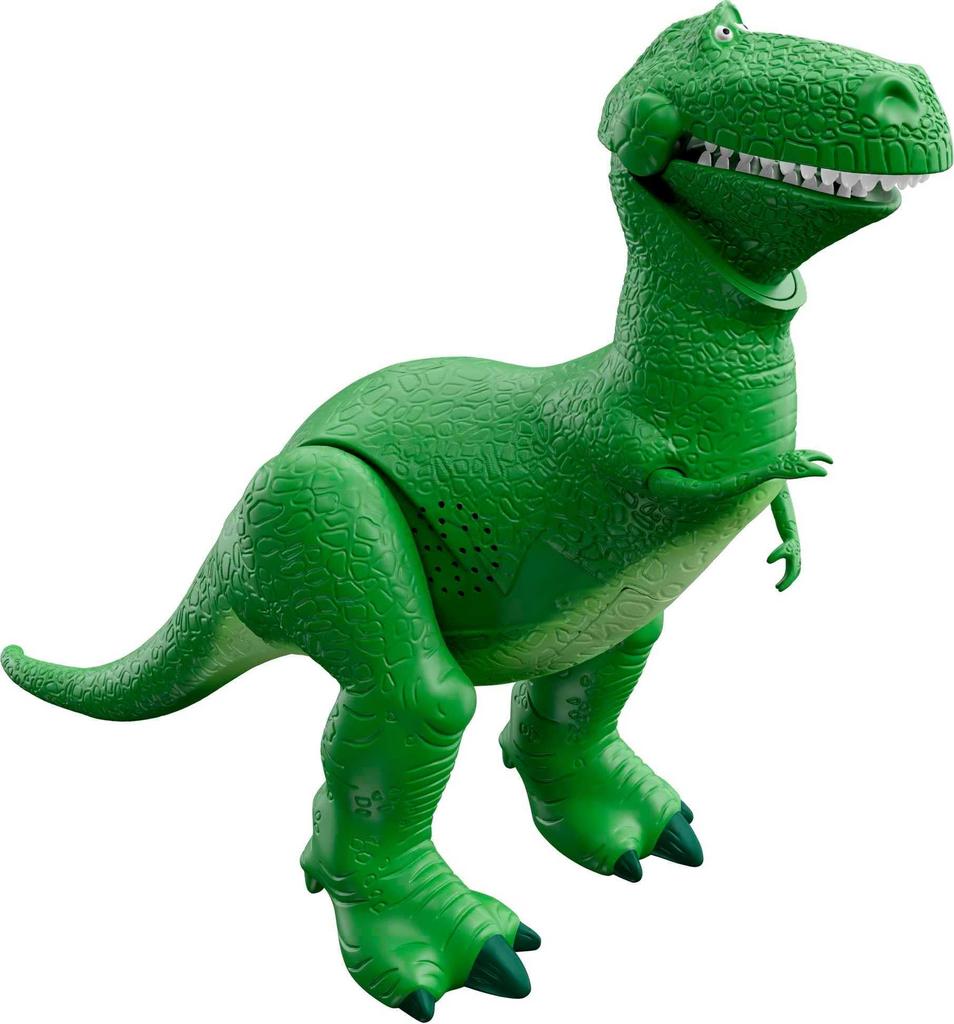 Mattel Disney Pixar Toy Story Moving Talking Rex Dinosaur Inches Tall with 40 Phrases and Mouth Arm Kids Gift Toys, & Figure, Roarin’ Laughs, 10.8 &