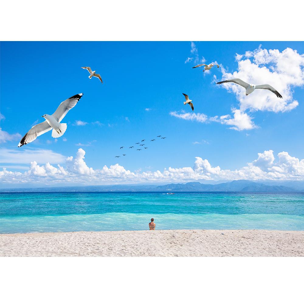Beach Wallpapers Island Murals Ocean Sky 3d Wall Murals Living Room Bedroom Tv Background Mural Home Decor