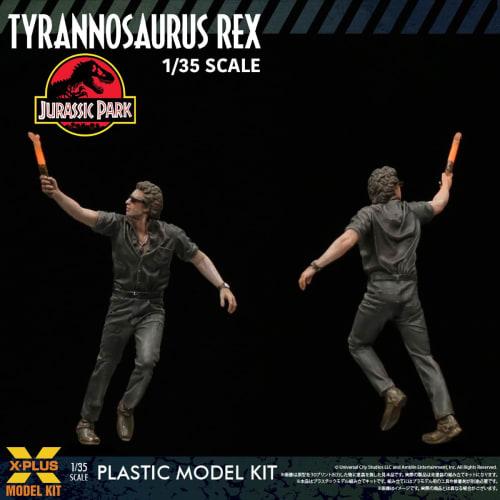 X-Plus Jurassic Park Tyrannosaurus Rex 1/35 Scale Unpainted Plastic Model Kit