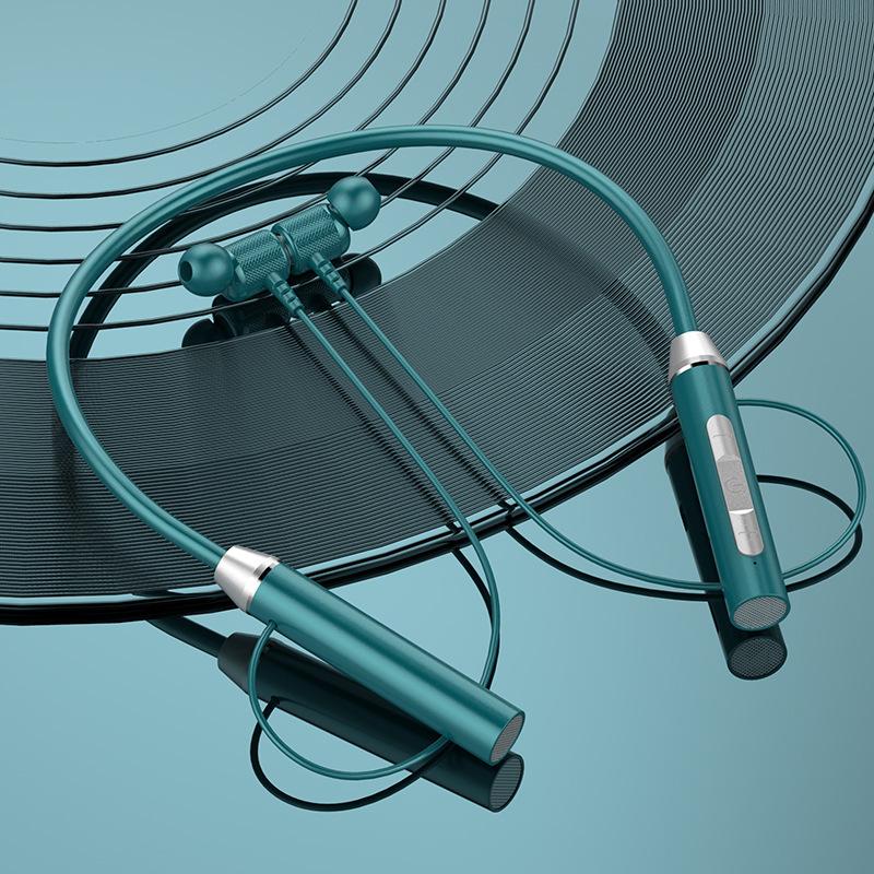 Wireless Bluetooth-compatible 5.2 Headset Hanging Neck Type Stereo Noise Reduction Sports Headphones