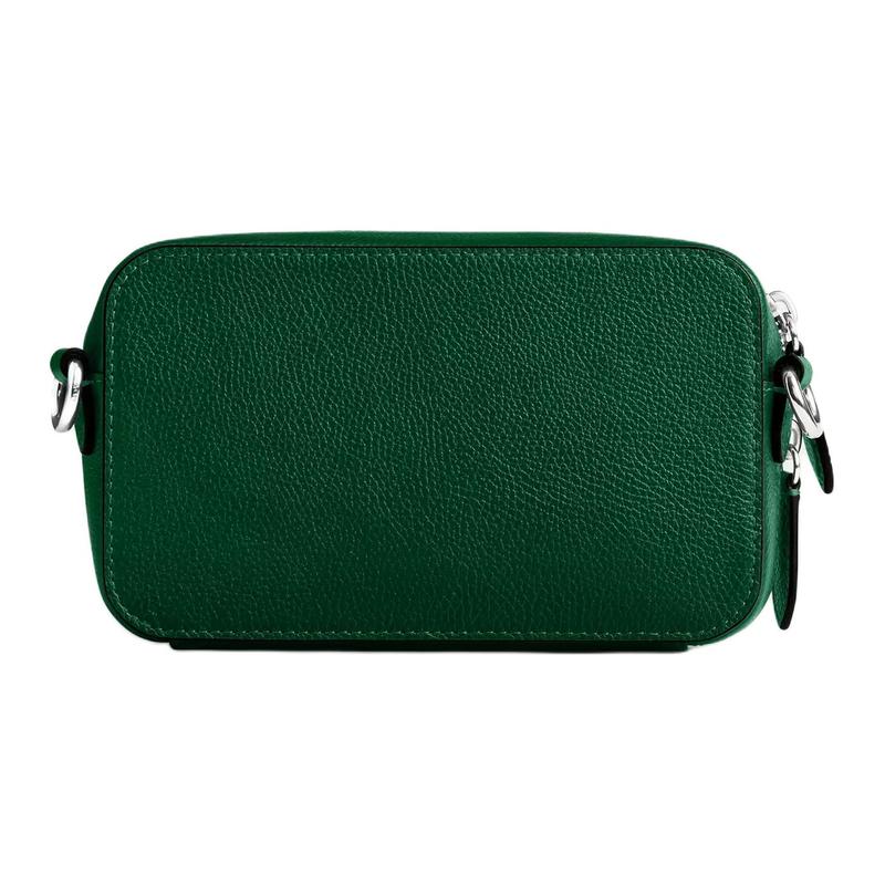 Coach Charter 19 Logo Zip Closure Polished Pebbled Leather Crossbody Shoulder Bag Small Men's Ivy