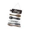 Dining Room Wall Decor Farmhouse Decoration Collage Wall Art Wooden Rustic Roped Sign