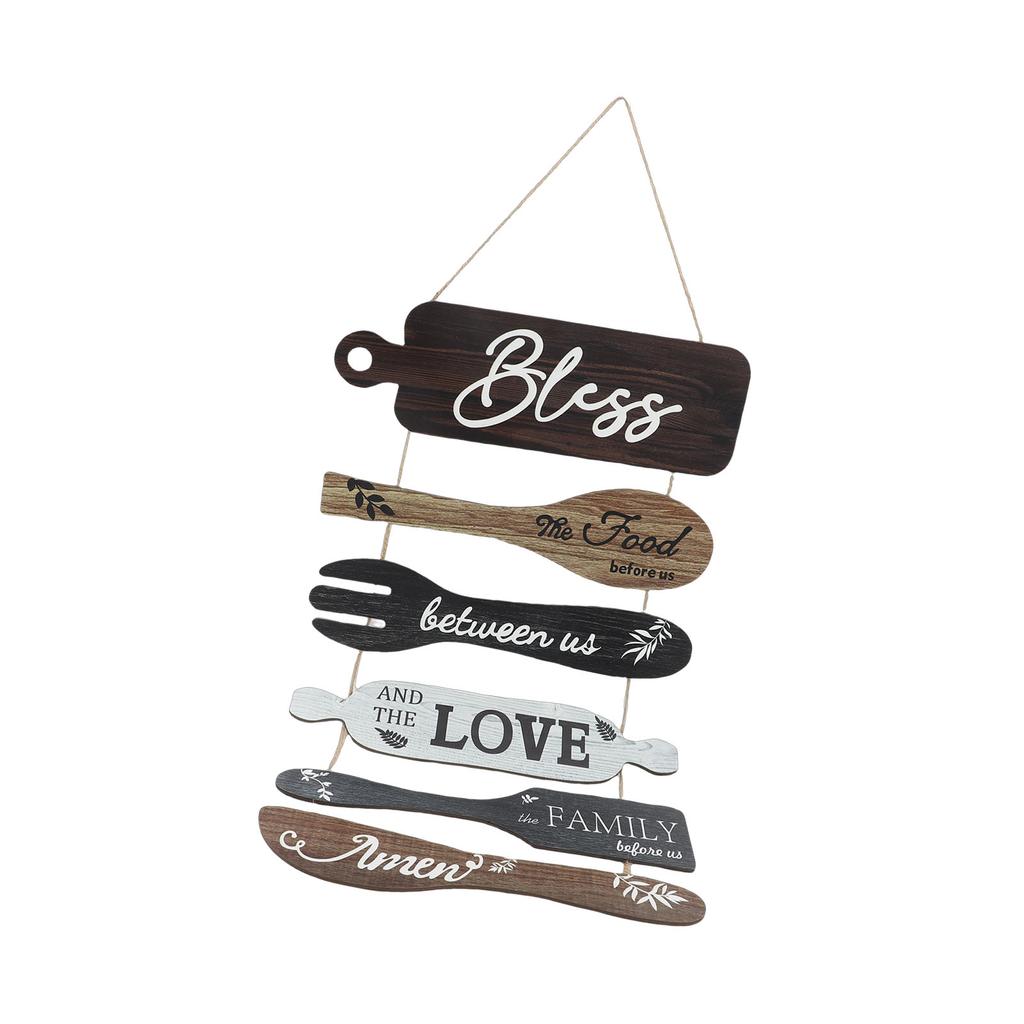 Dining Room Wall Decor Farmhouse Decoration Collage Wall Art Wooden Rustic Roped Sign