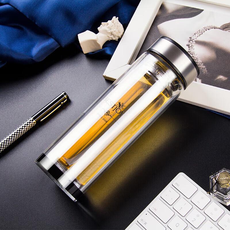 Fuguang Bestjoy Double-Layer Glass Water Bottle