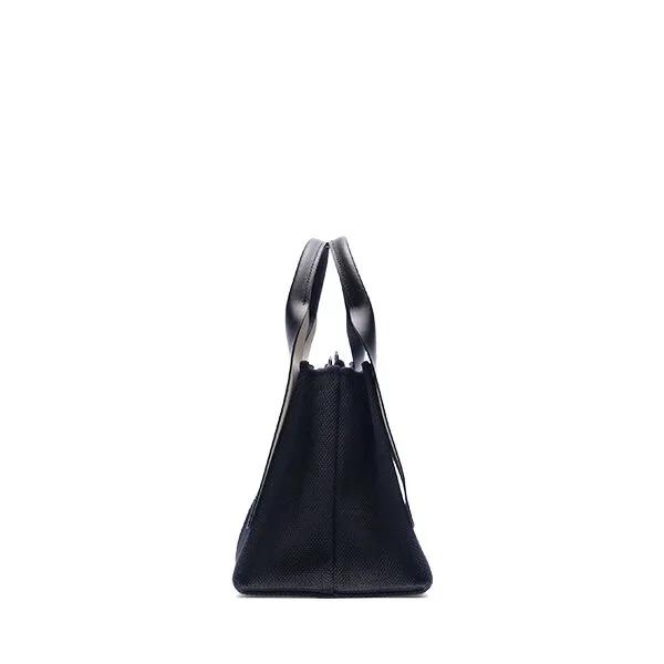 Lucky Pleats Canvas Tote XS Black_Black