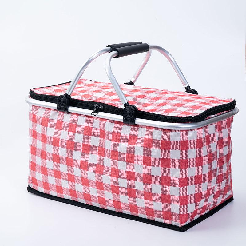 Isolierter Faltbarer Picknick- & Einkaufskorb - Outdoor, Camping, Takeaway-bereit