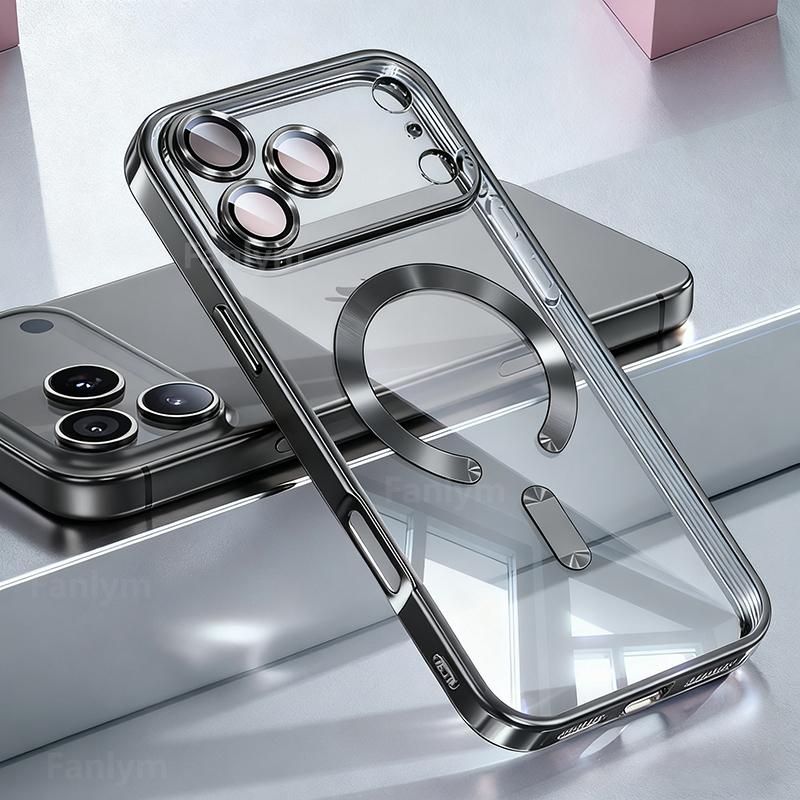 TPU Kameraschutz Für Magsafe Handyhülle Für iPhone 17 16 15 14 13 12 11 Pro Max Plus Air Transparente Hüllen Abdeckung funda