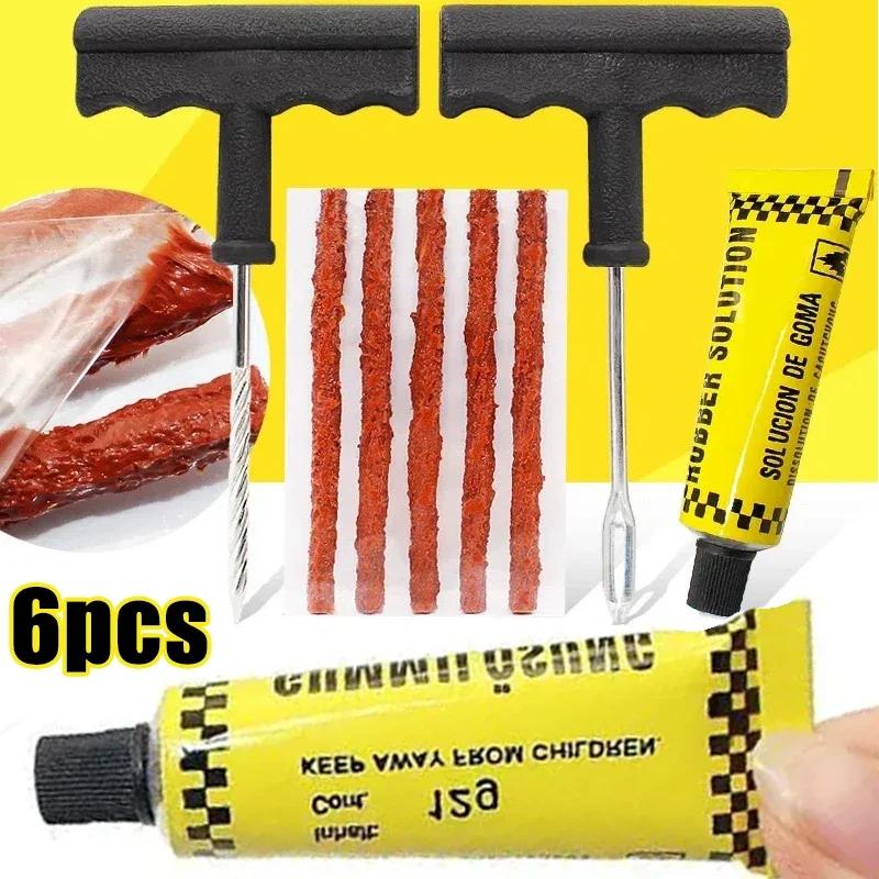 Autoreifenreparatur Gummistreifen Schlauchlos Dichtung Motorrad Fahrradreifen Pannenreparatur Stopfenstreifen Werkzeuge Reifenreparaturzubehör