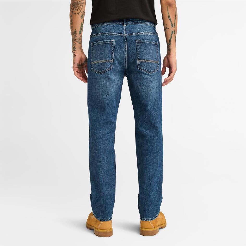 Timberland Casual Straight Leg Stretch Jeans Men Jeans Medium-Indigo A6CQEA11