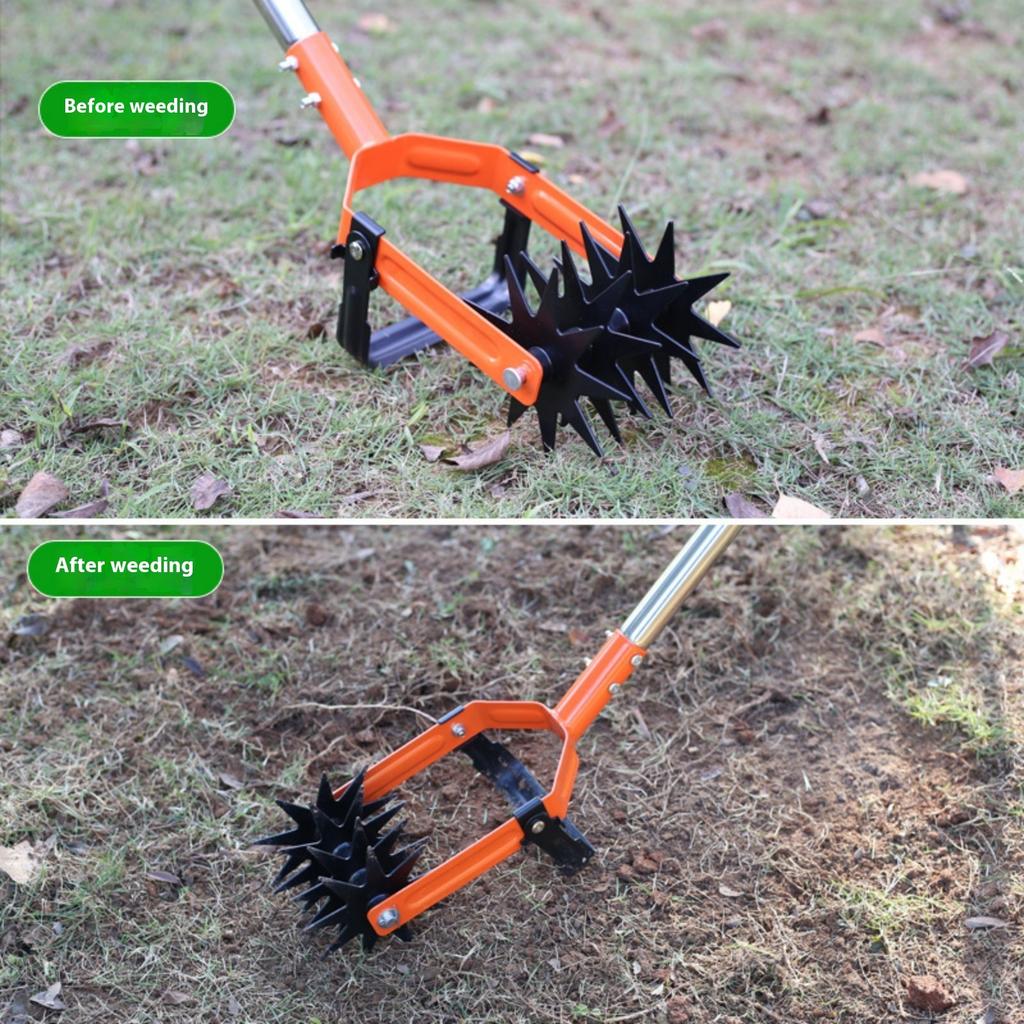 Hand Tiller Rotary Garden Cultivator with Interlocking Gears and Sharpness Blade for Optimal Soil Loosening