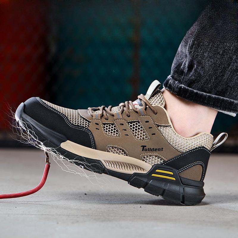 Fashion Safety Work Shoes Insulation Plastic Toe Safety Fashion Lightweight Comfort Working Sneakers Anti-puncture Indestructible Shoes