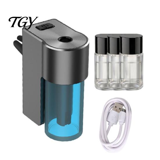 Rechargeable Auto Scent Sprayer Smart Car Air Freshener Sprayer, Automatic Aroma Diffuser for Vehicle AC Vent, Bedroom Fragrance USB