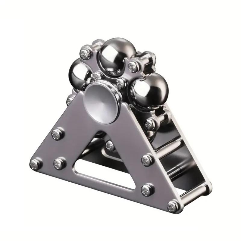 Hand Spinner Steel Ball Ferris Wheel 2 Fingertip EDC Adult Fidget Toys Five Bead Finger Gyro 686 Silent Bearing Stainless Steel