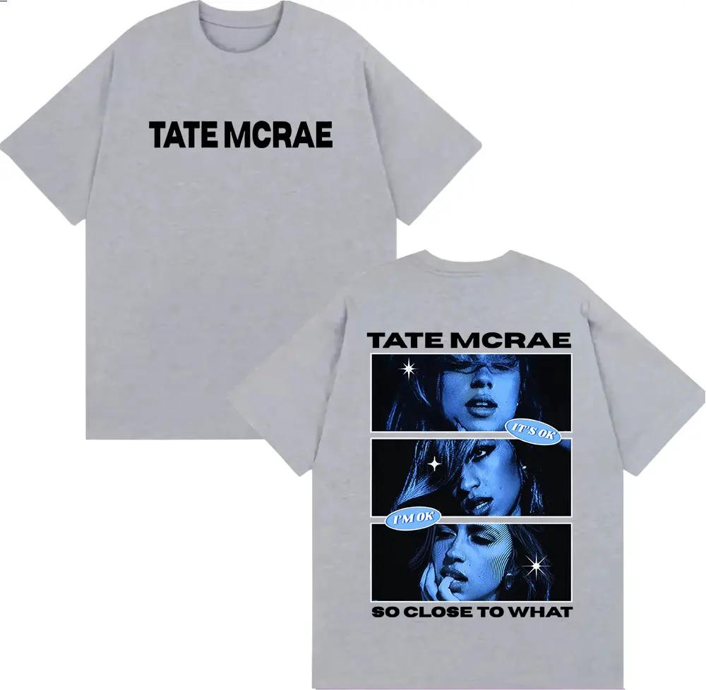 2026 SpringSummer Tate McCray X What Print Mens and Womens Clothing Fashion Aesthetics Short Sleeve TShirt