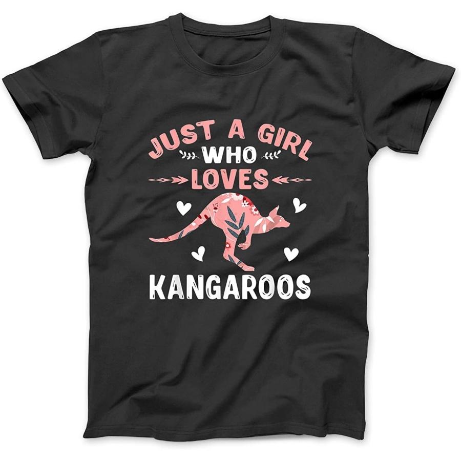 

Just A Girl Who Loves Kangaroos T-Shirt Gifts Kangaroo Lover T-Shirt WTE Womens Mens Sweatshirt Hoodie Tank Top Black XXXXXL різнокольоровий