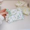 Elegant Flower Print Cosmetic Pouches Compact Cotton Storage Bag Makeup Bag For Lipstick And Essential