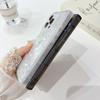 Luxury Square Glitter Bling Transparent Phone Case For Iphone 16 15 14 Pro Max Plus 13 12 Pro Max 11 Shockproof Bumper Soft Tpu Cover