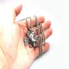 Men's European & American Retro Style Stainless Steel Fish Necklace - 2025 Collection