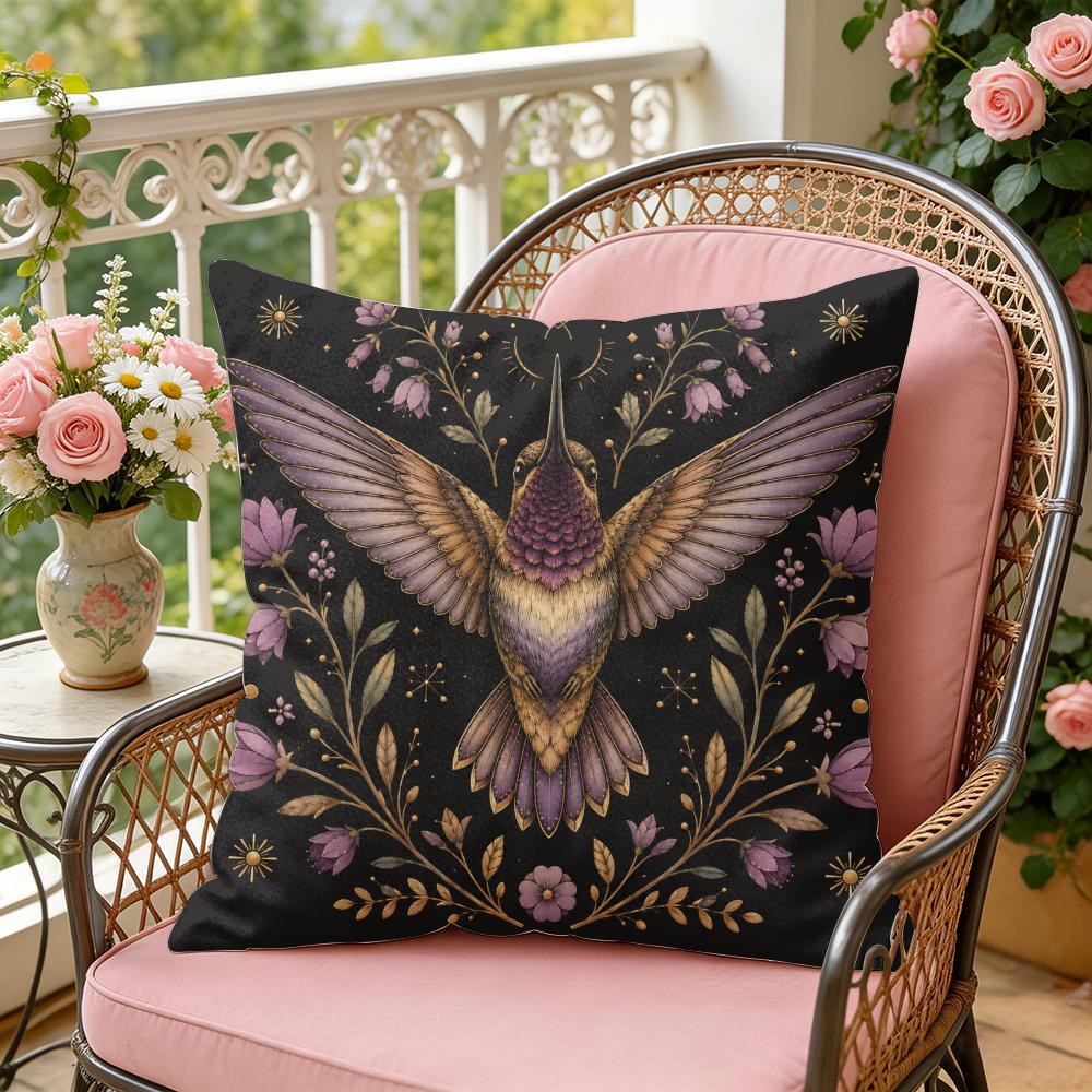 Mystical Vintage Insect Cushion Cover Soft Plush Throw Pillow Cover DoubleSided Decorative Cushion Case Sofa Bedroom Home Decor