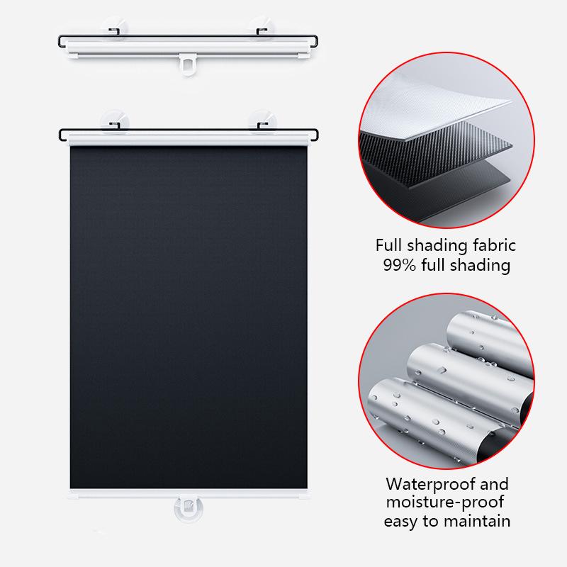 1 set Solskydd för sommaren Värmeisolering Solskydd Enkel installation Automatisk infällbar solskydd