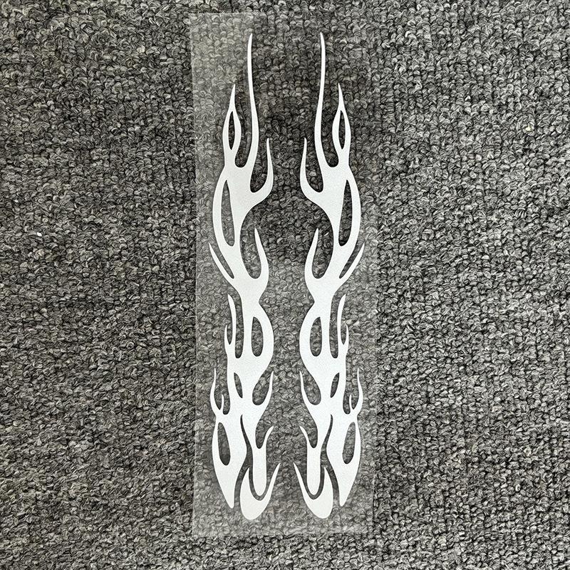 1Pair Flame Strips Car Stickers Auto Body Bumper Windows Motorcycle Laptop Walls Vinyl Film Decal Car Tuning Accessories