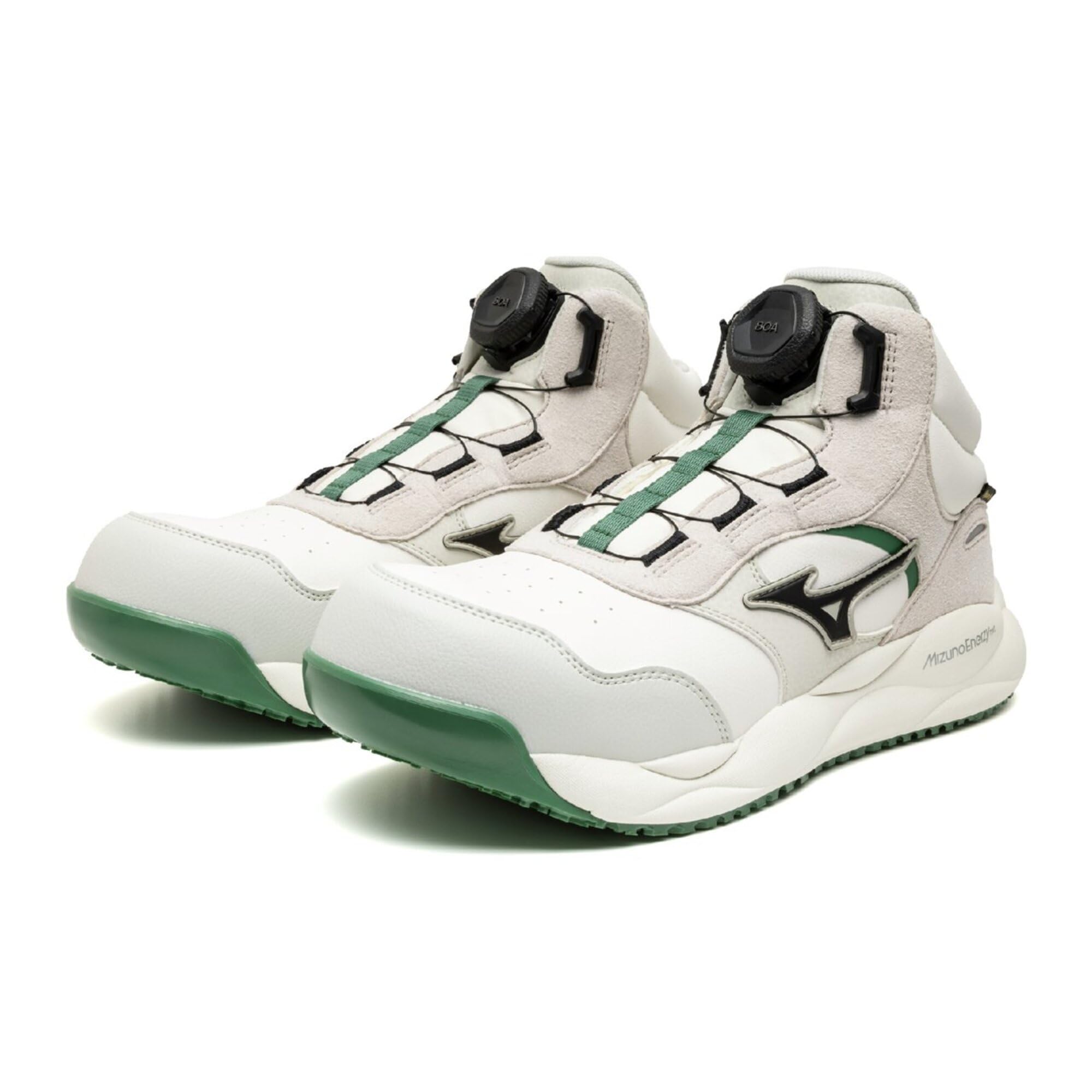 

[Mizuno] Work Shoes All Mighty HV 73M BOA Ivory x Black x Green F1GA2692 26.5cm Hyper V Series