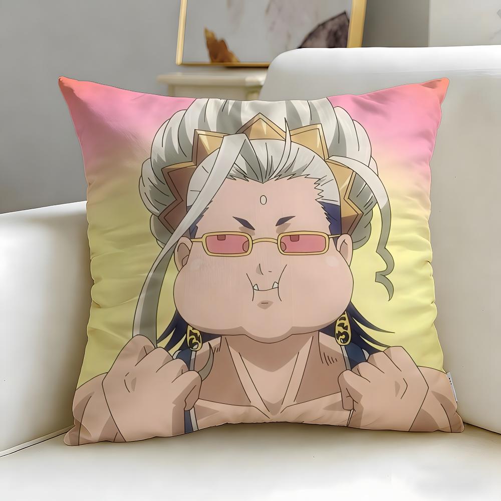 classic anime Record of Ragnarok Cushion Cover Soft  EasyWash Pillow Case  Versatile for Couch Bed Travel and Office