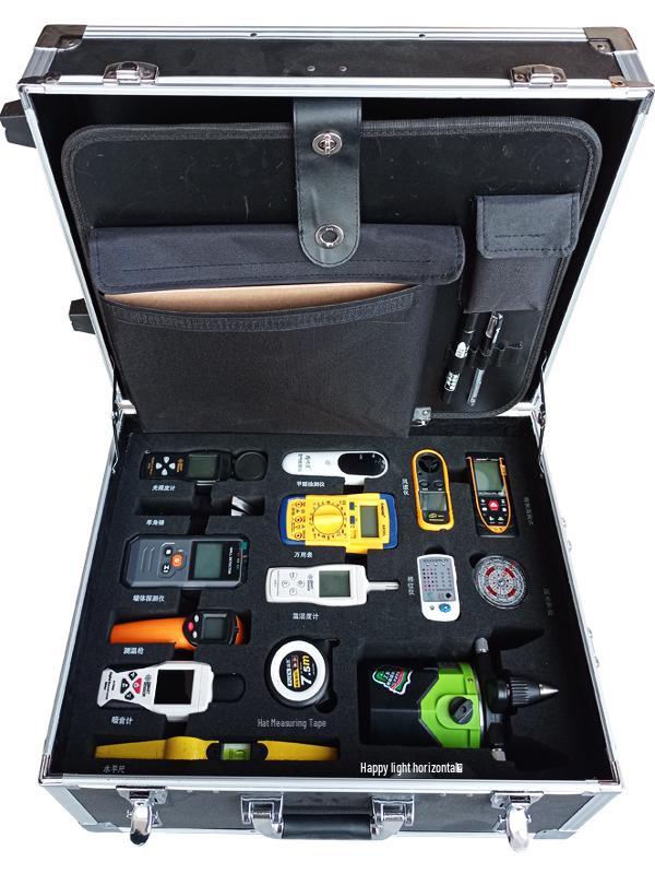 Professional Multifunctional Empty Drum Inspection Tool Set with 2m Straight Edge and Toolbox