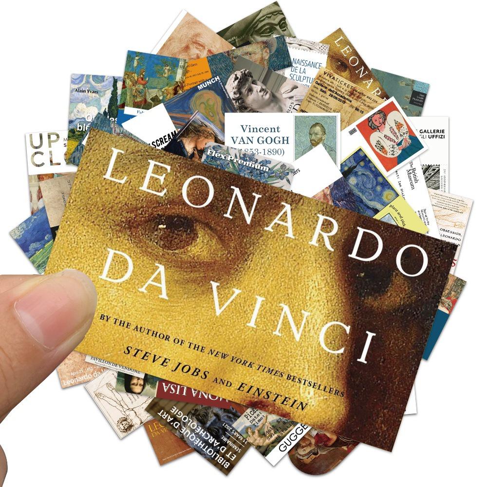 

Всемирный музей Искусство Литературный Да Винчи Ван Гог Живопись Наклейка Для Холодильников Чемодана