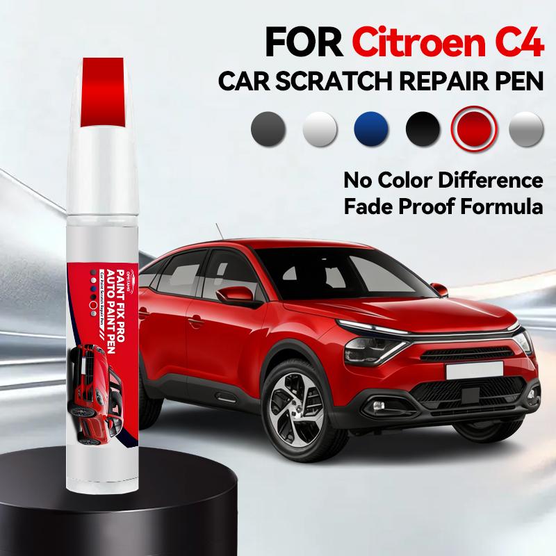 

For Citroen C4 2004-2025 LC B7 E3 C41/C43 Paint Repair Pen Touch Up Scratch Remover DIY Auto Accessories Black White Blue Brown червоний