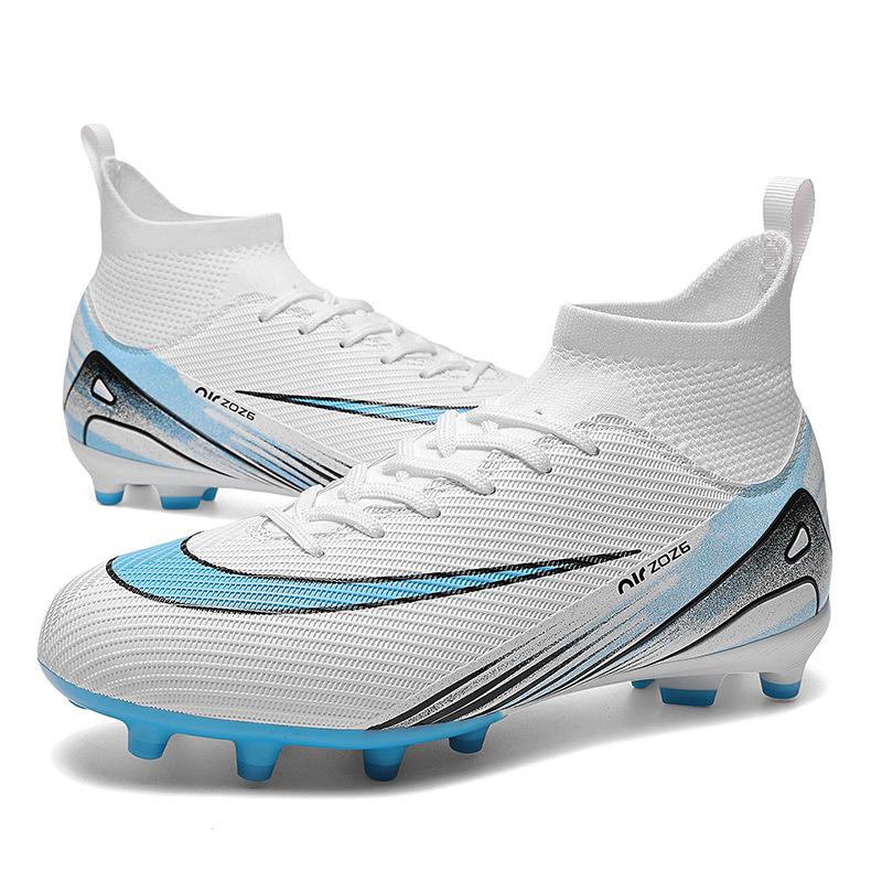 New foreign trade high-top football shoes adult AG long nails TF broken nails lawn training shoes football men and women