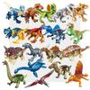 Non-Toxic Jurassic Dinosaurs World Velociraptor Triceratops Indominus T-Rex Model Building Blocks Assemble Educational Toys For Kids Gifts